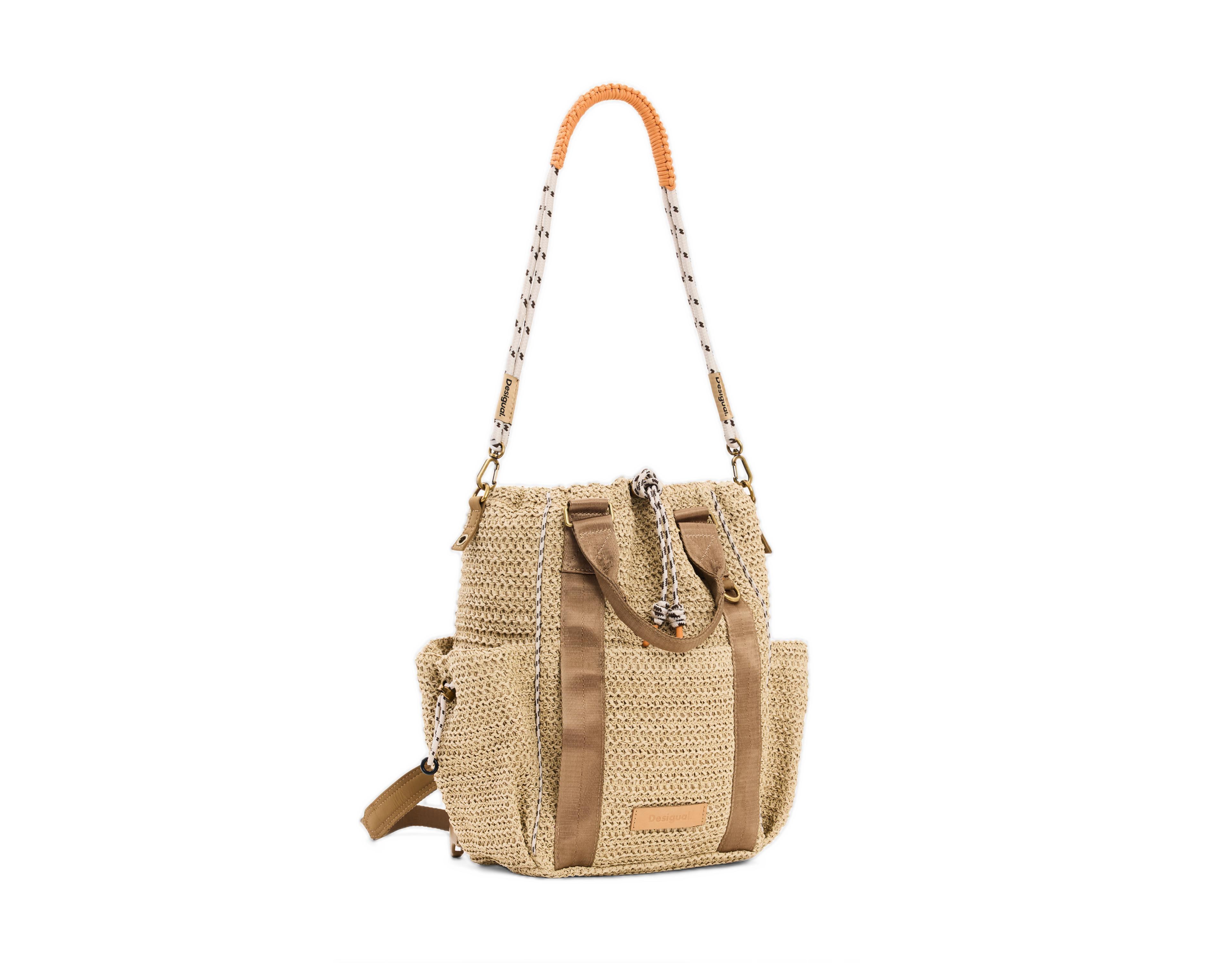 Desigual Women's Voyager raffia backpack
