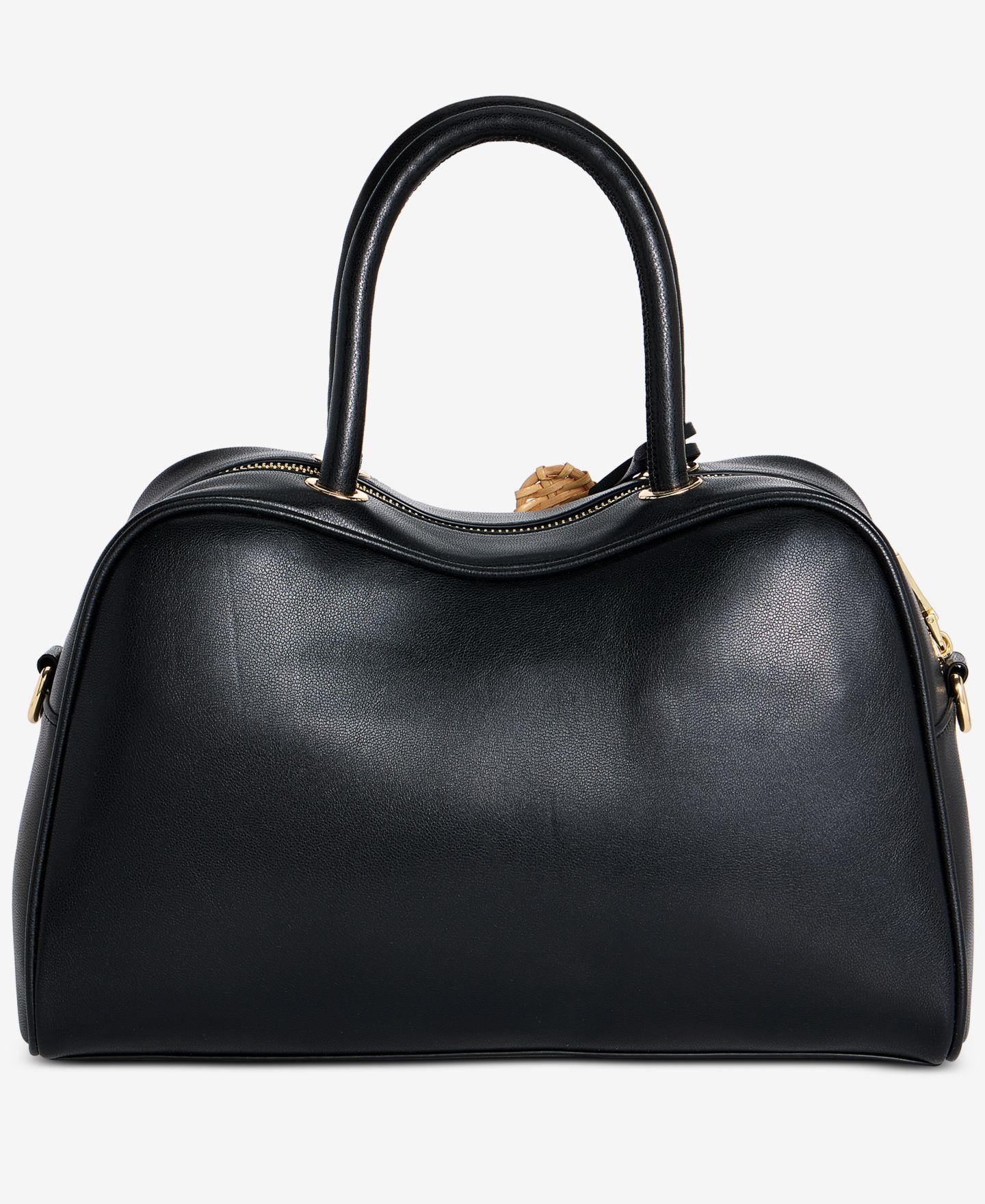 Женская сумка I.N.C. International Concepts Aydenn Bowler Wave Satchel Handbag, цвет: Чёрный — фото 2