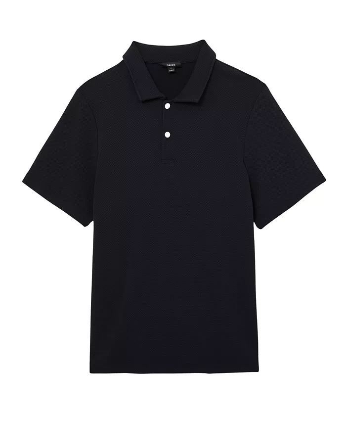 Men's Kennedy Textured Half-Button Polo Shirt - thumbnail 7
