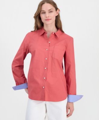 Women's Roll-Tab Button-Front Shirt