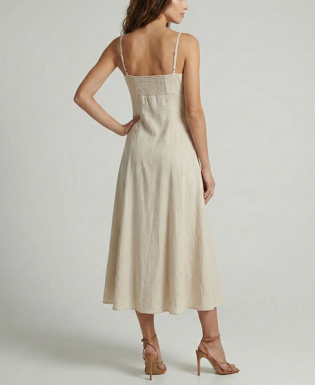 Taylor Petite Sleeveless Sweetheart Neck Midi Dress