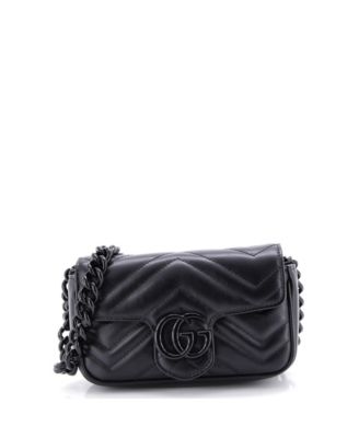 GG Marmont Flap Belt Bag Matelasse Leather