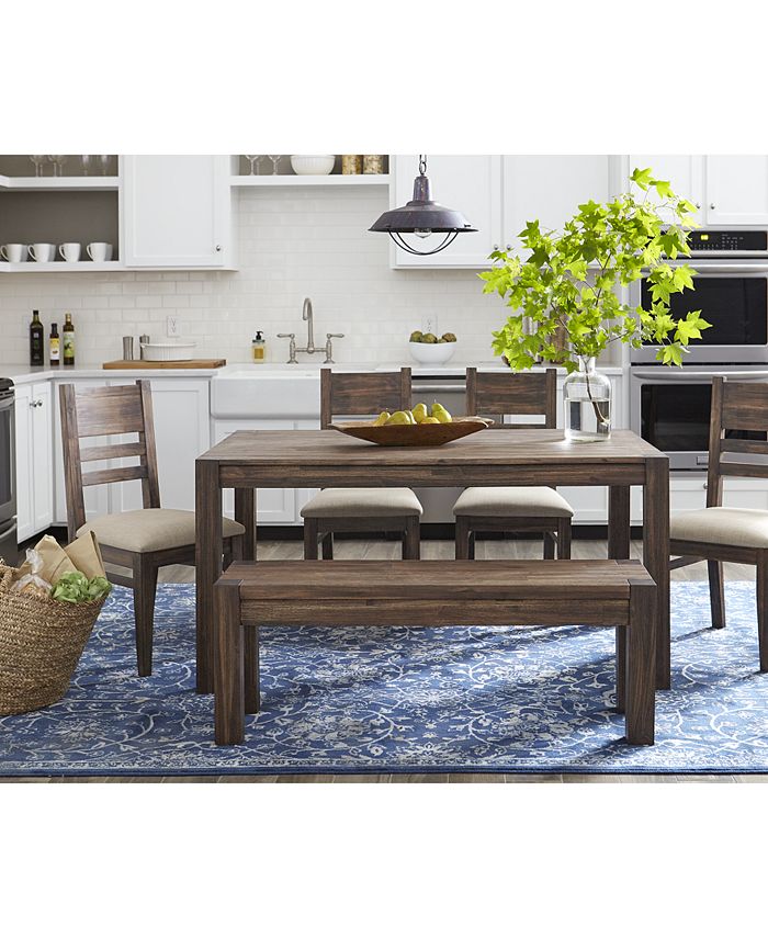 Furniture Avondale 6 Pc Dining Room, Dining Room Table And Chairs With Bench Set Of 6