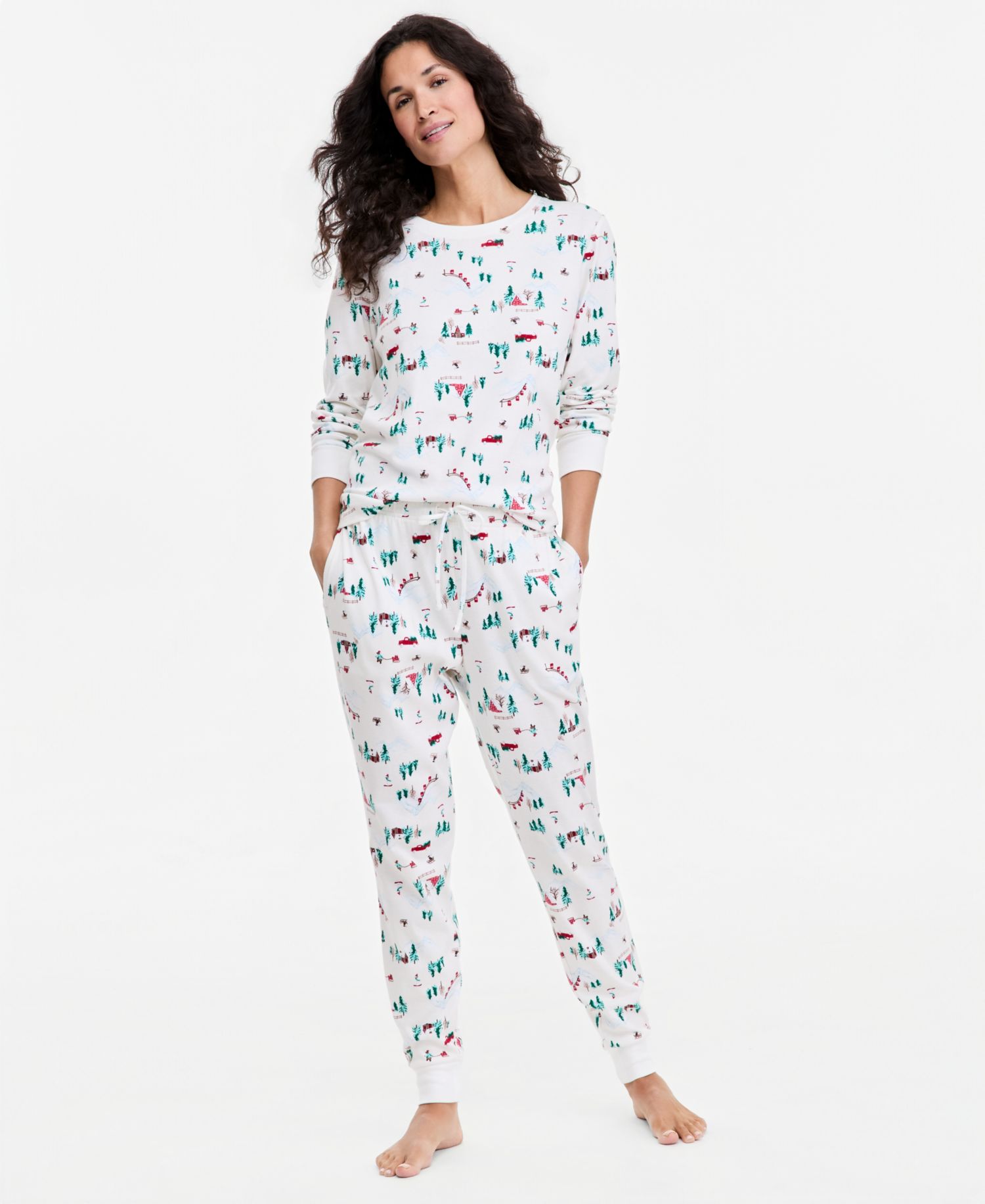 Women's Holiday Village Pajama Set