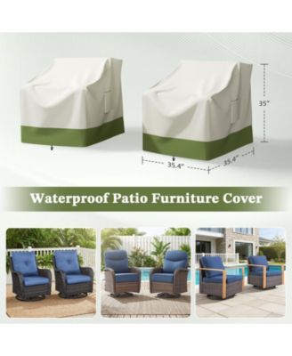 Waterproof Patio Chair Covers, Lounge Deep Seat Cover, Heavy Duty Waterproof Outdoor Patio Furniture Covers