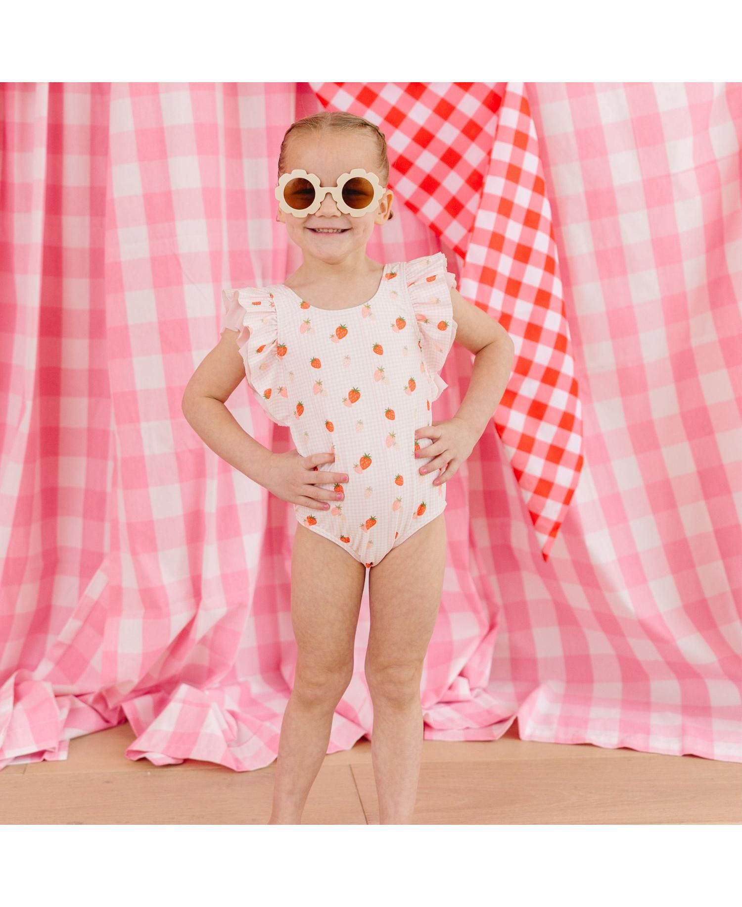 Little Girls Berry Cute Bathing Suit