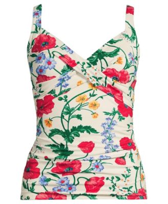 Petite Sweetheart Wrap Underwire Tankini Top