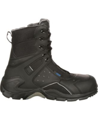 Men's 1st Med Carbon Fiber Toe Puncture-Resistant Side-Zip Waterproof Public Service Boot