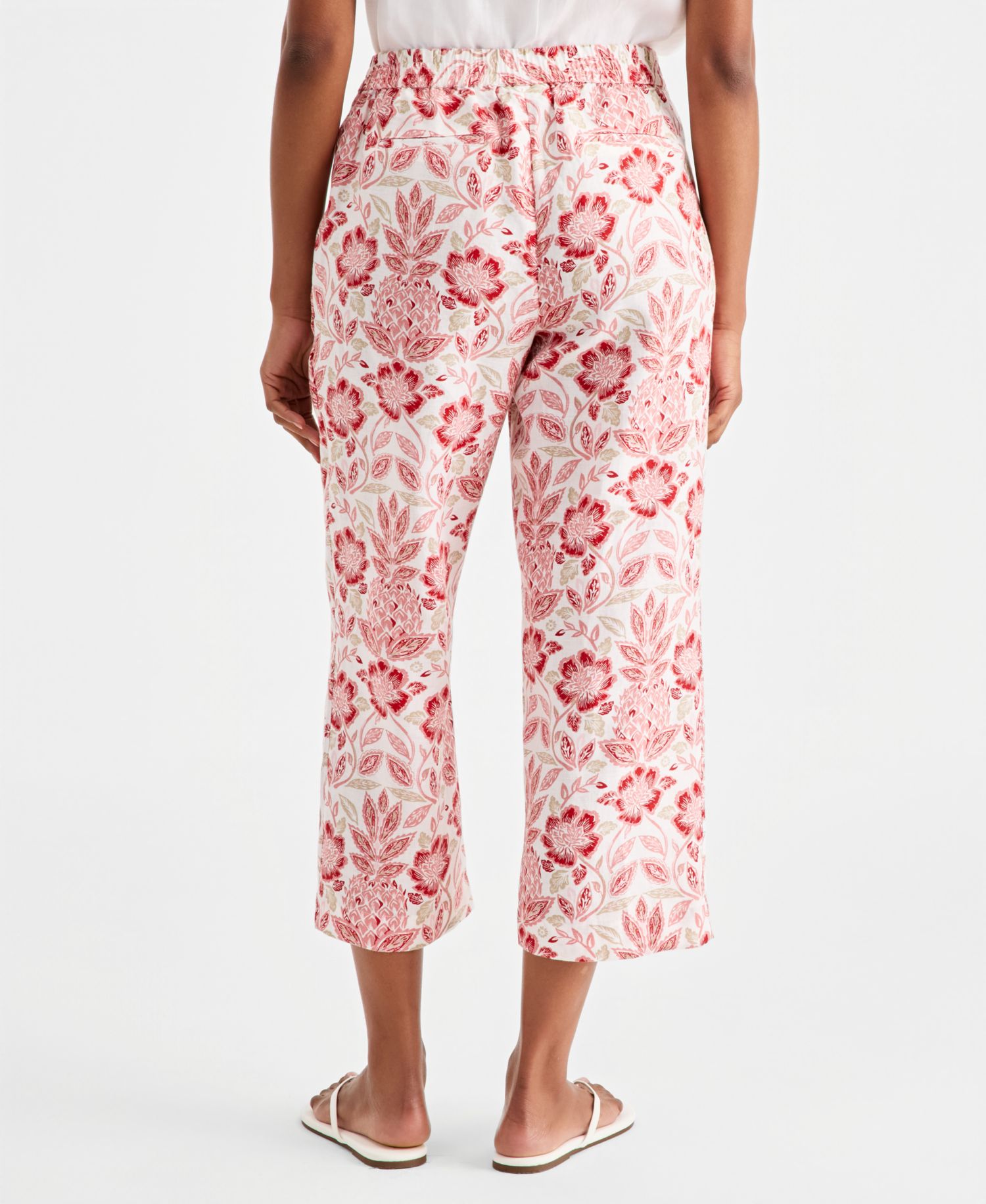 Women's 100% Linen Drawstring Pants