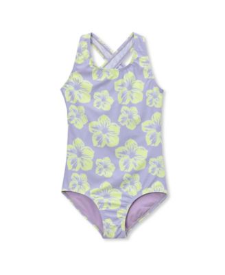 Girls Chlorine Resistant One Piece Swimsuit