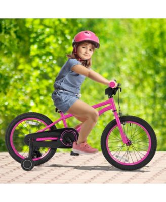Kids Bicycle with Adjustable Seat and Removable Wheels