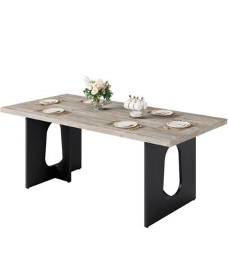 6-10 Person 71 Farmhouse Rectangular Dining Table