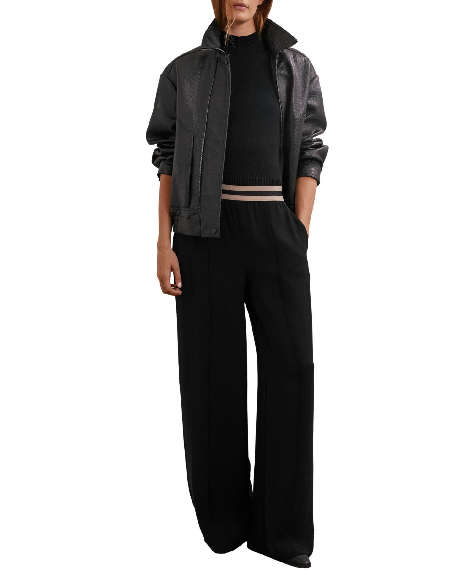 Women's Sonnie Elasticated-Waist Wide-Leg Pants