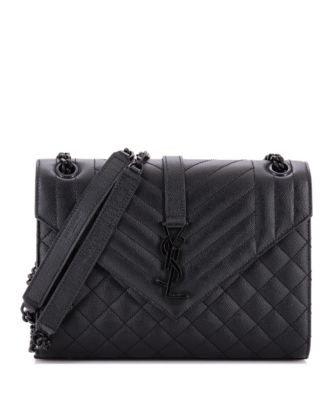 Medium Classic Monogram Envelope Satchel Mixed Matelasse Leather