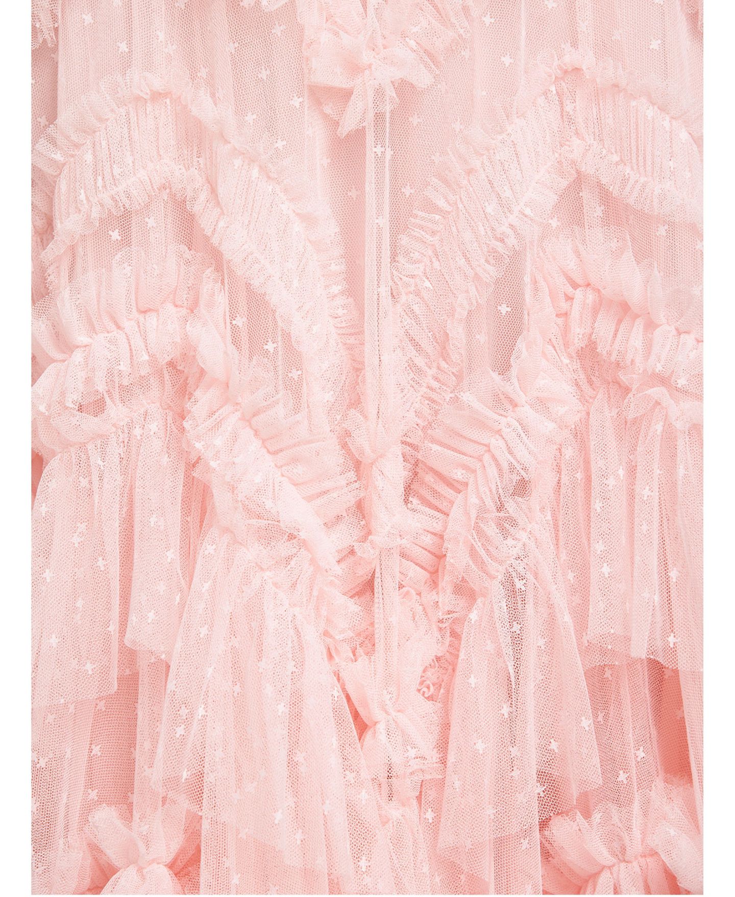 Женское платье Needle & Thread Elia Halter Neck Ruffle Tulle Maxi Gown, цвет: Seashell — фото 2