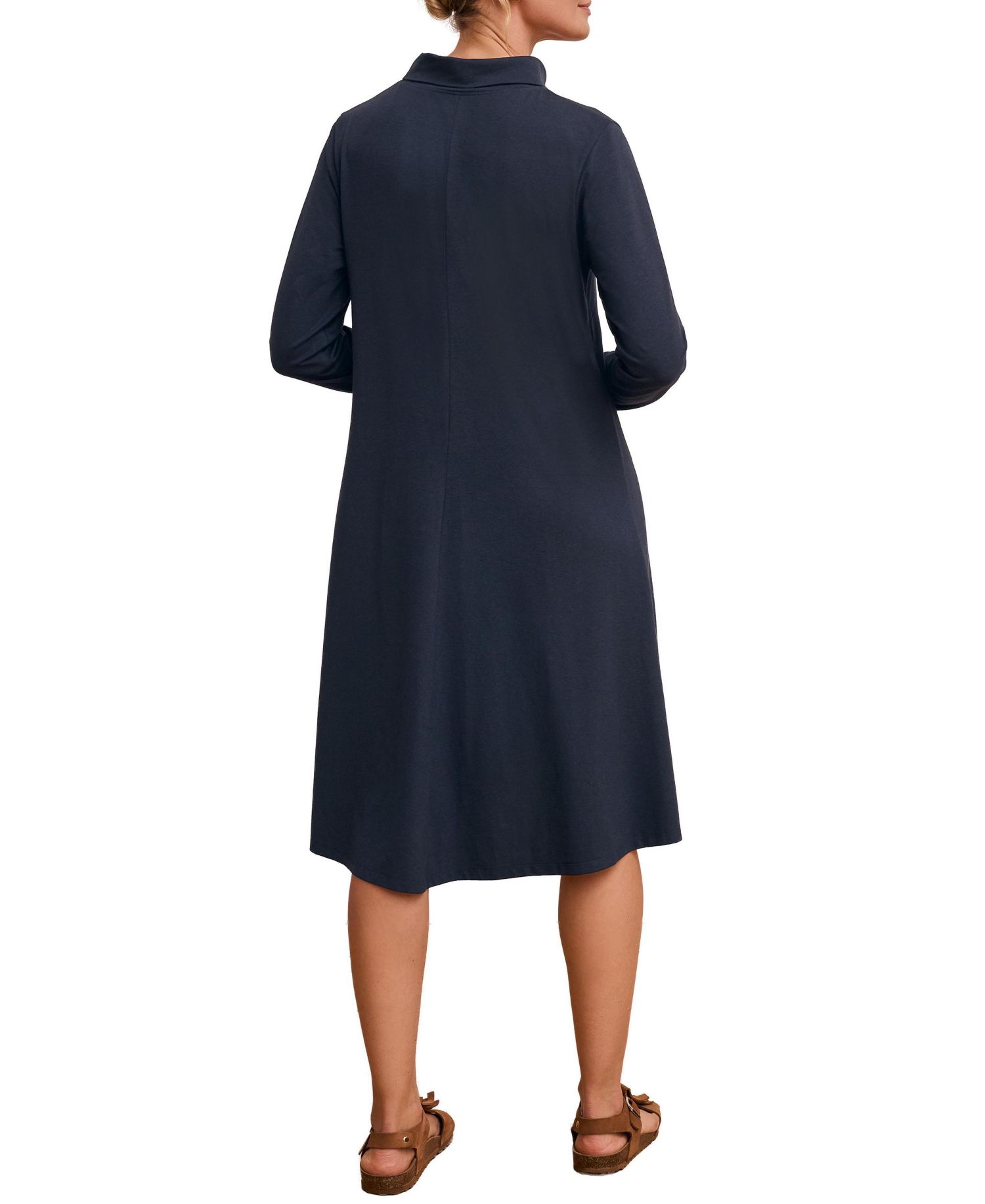 Women's Roll Neck Jersey Dress