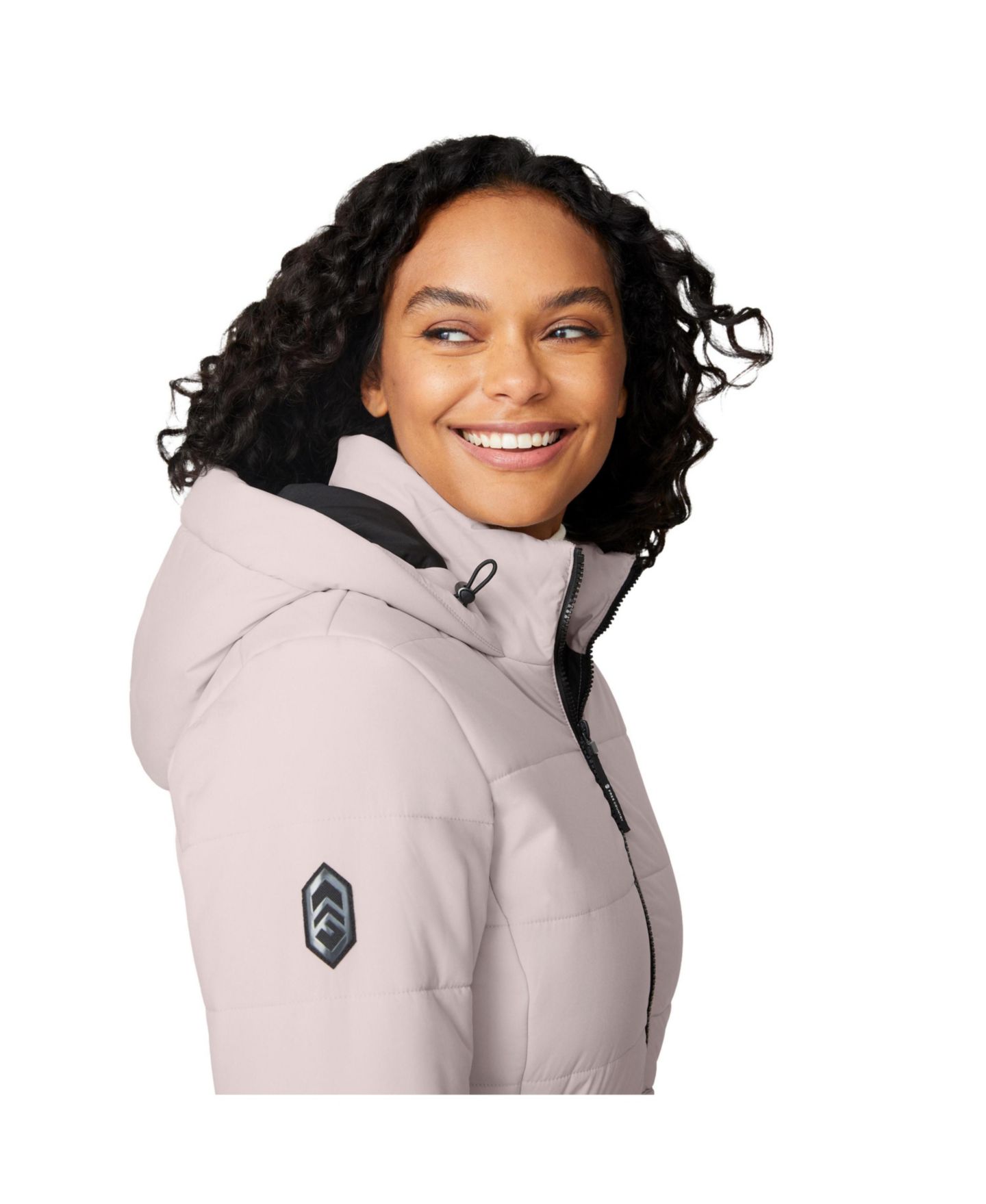 Женская куртка Free Country Cirrus Quilted Puffer Hooded, цвет: Берёзовый — фото 6
