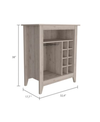 6-Bottle 1-Drawer 1-Shelf Bar Cabinet