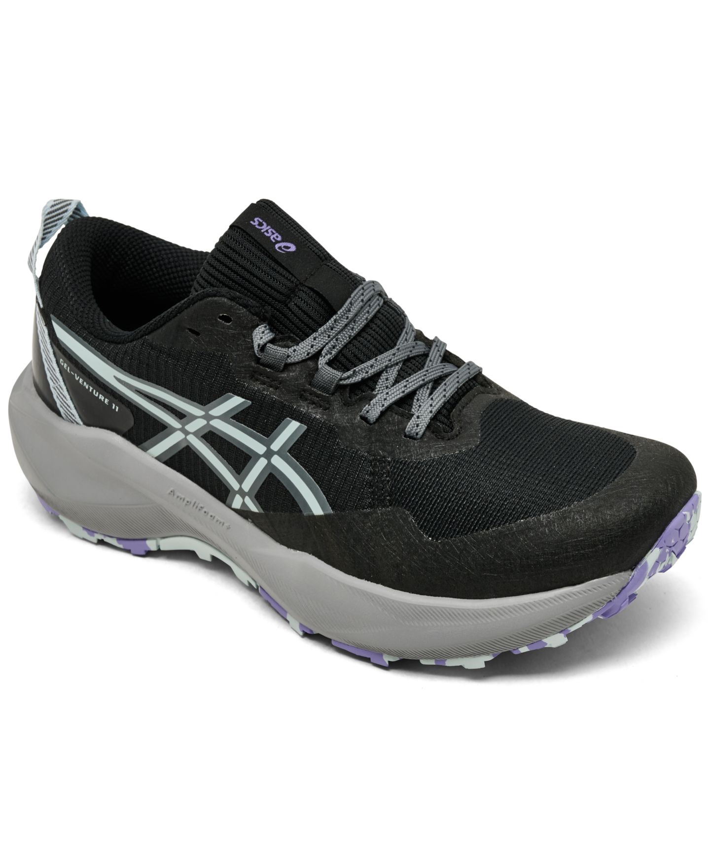 Женские кроссовки Asics GEL-Venture 11 Trail Running, цвет: Чёрный / Серый — фото 1