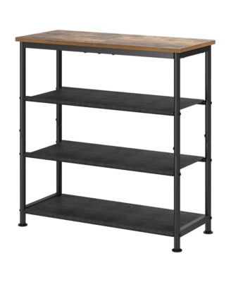 Slim Shoe Rack with Metal Frame and Fabric Shelves, Adjustable Shoe Storage Organizer for Entryway, Bedroom, Closet and Living Room