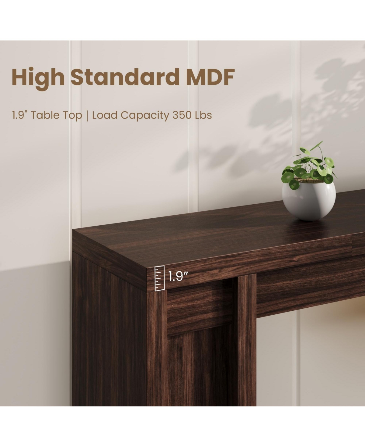 gaomon 70.9" Modern Thick Wood Long Console Table