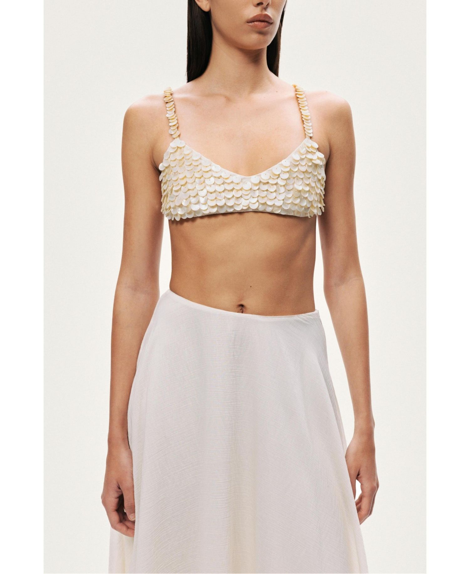 Women's Flowy High-Waisted Midi Skirt