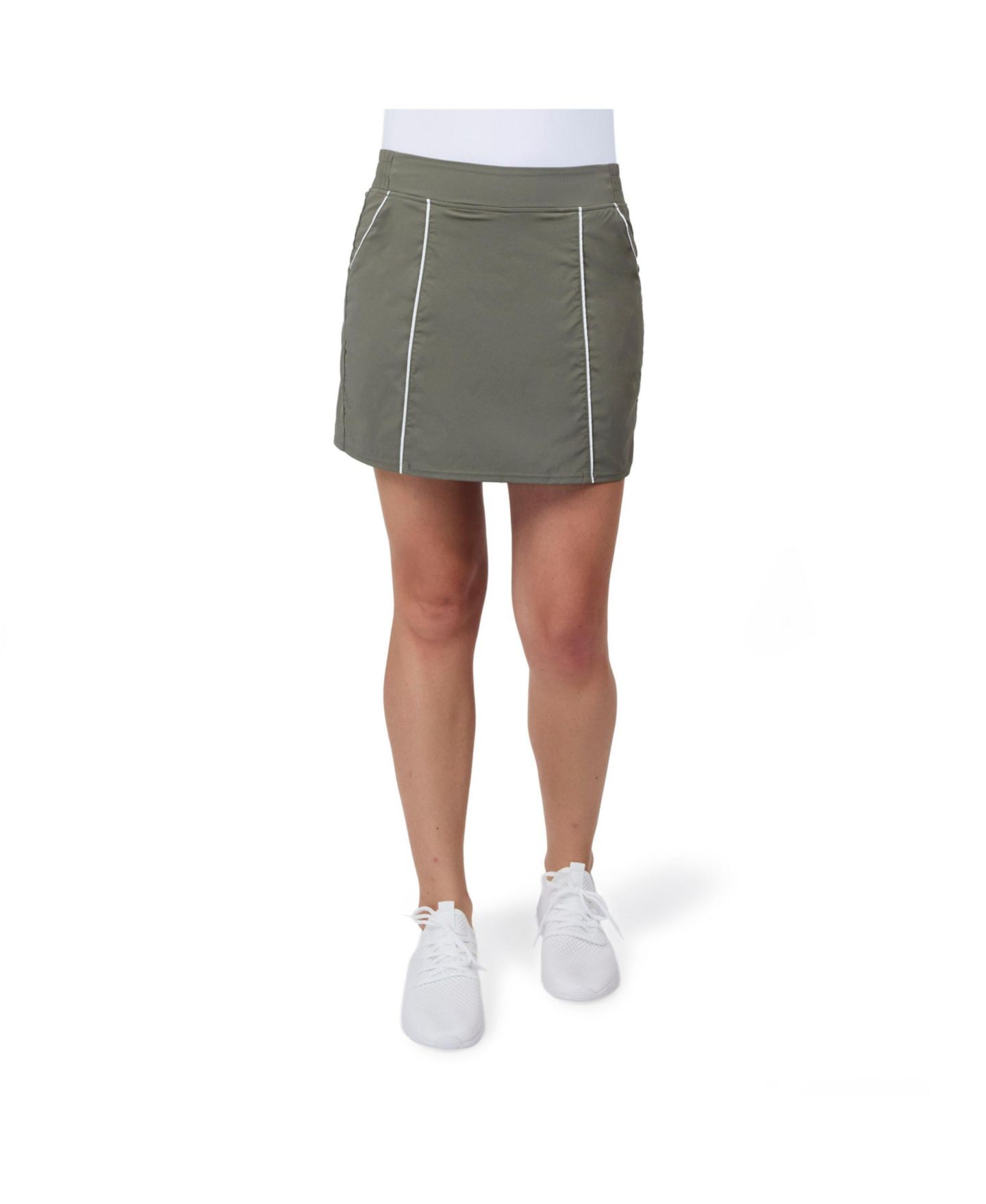 Женская юбка-шорты Free Country Go Anywhere Skort, цвет: Odgreen — фото 1