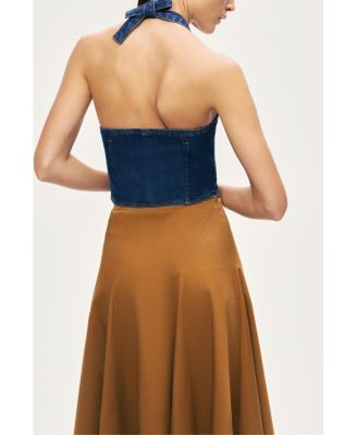 Women's Flared Midi Skirt