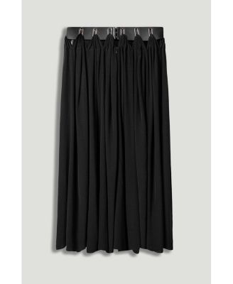 Women's Pleated Ring-Detail Midi Skirt