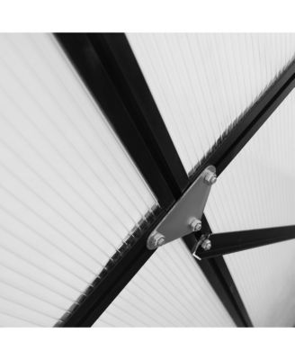 Walk-in Garden house Kit with Vent, Rain Gutter and Door