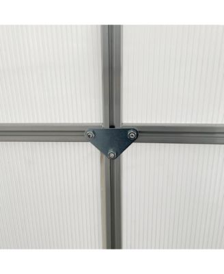 6'x6' Polycarbonate Walk-in Garden house w/ Sliding Door