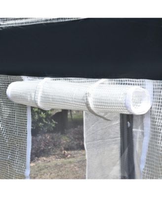 10' x 7' Walk-In Garden house with Roll-Up Door,