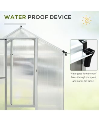 10' x 6' Portable Outdoor Walk-In Garden house w/ Roof Vent