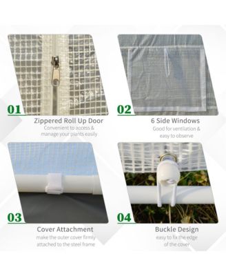 Walk-in house with Windows Roll Up Door 20' x 10' x 9',