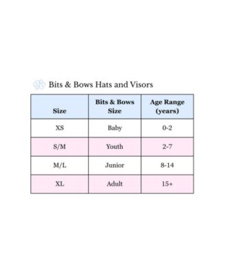 Girls Bits and Bows Little/Big Golf Bow Visor
