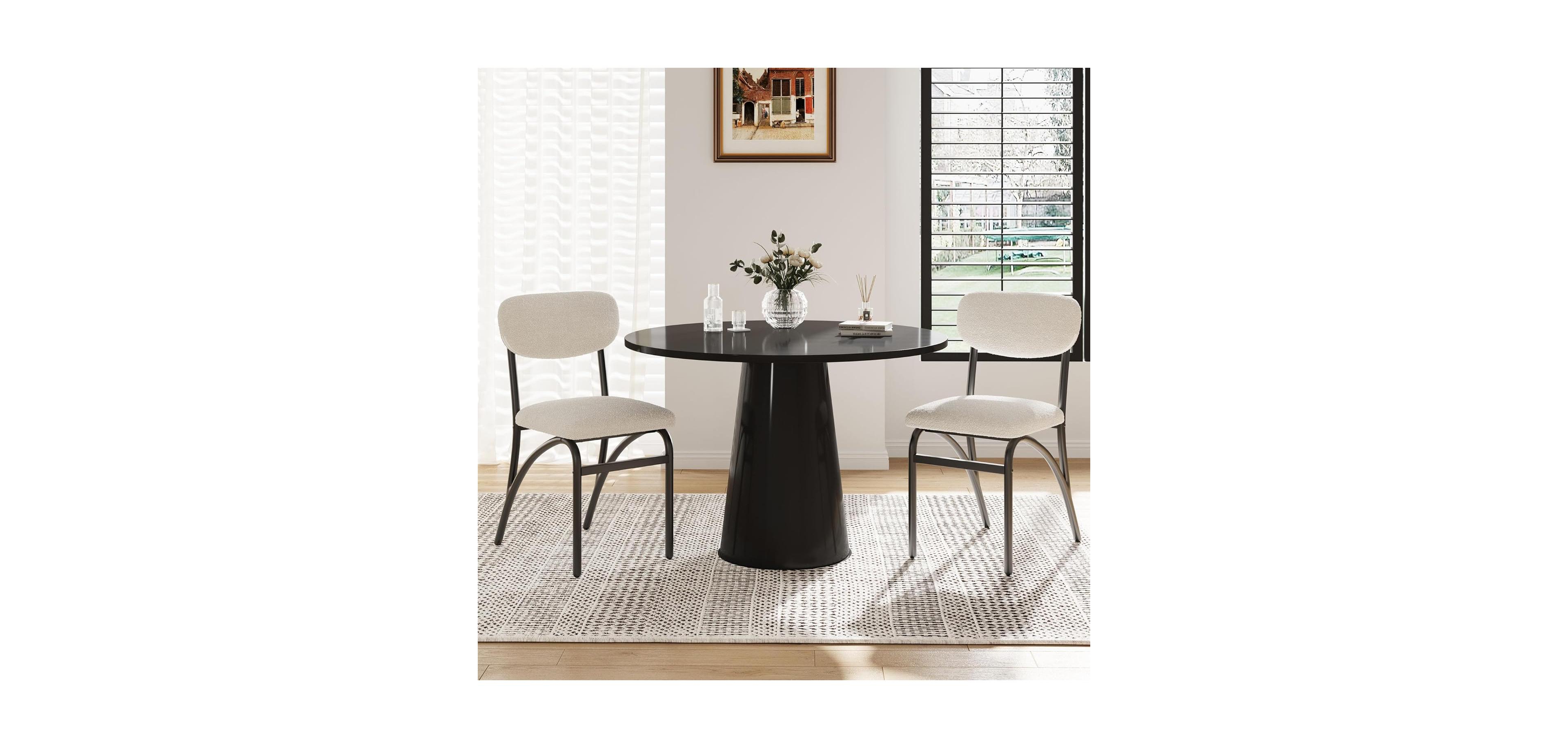 gaomon Dining Chair Dining Chairs - Boucle Dining Chairs Set of 2 for Kitchen Dining Room