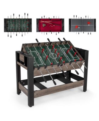 Multi-Game Table Combo with Pool and Billiards for Home Fun