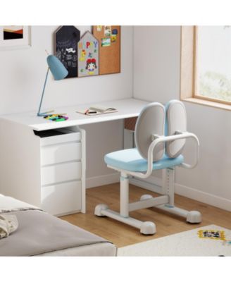 Kids Desk Chair with Double Back Support and Adjustable Height