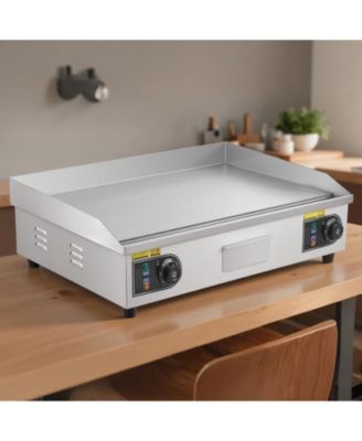 28.5 x 15.7 Inch Commercial Electric Griddle, 4400W Stainless Steel Countertop Flat Top Grill