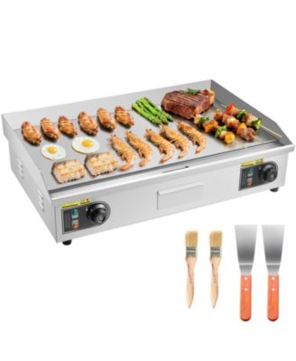 28.5 x 15.7 Inch Commercial Electric Griddle, 4400W Stainless Steel Countertop Flat Top Grill