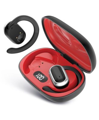 Open Ear Wireless Earbuds with Smart Digital Display and Over Ear Hooks