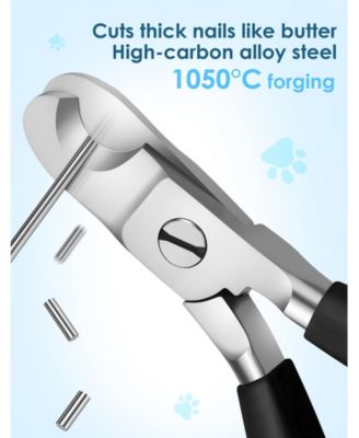 Professional Full Metal Dog Nail Clippers Heavy Duty Sharp for Large Dogs Cats Thick Nails with File