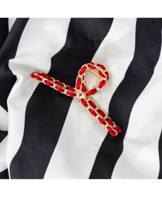 Women's Raffia Looped Hair Claw Clip