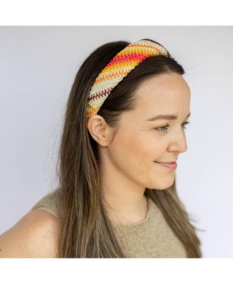 Women's Classic Padded Woven Raffia Headband