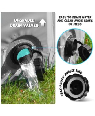 Foldable Dog Pool Collapsible Non Slip Durable Pet Bath Tub Indoor Outdoor Kiddie Pool Multifunctional Quick Draining