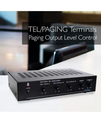 100W Bluetooth Power Amplifier with On/Off Switch and LED Indicator PCM60A - 25V/70V Output