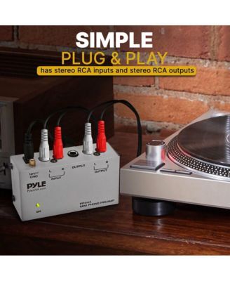Ultra Compact Phono Turntable Preamp - DC 12V Adapter Included