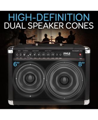 40W Portable Electronic Guitar Amplifier with High-Definition Speaker - Lightweight Wood Construction