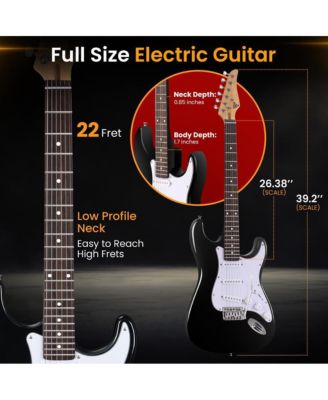  ST Style Electric Guitar Kit with 5W Amplifier and Accessories- High Gloss