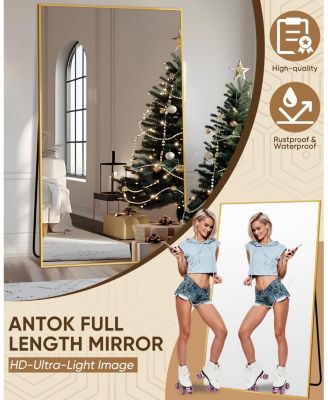Full Length Mirror 76"x34" Oversized Floor Mirror